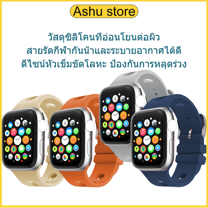 สายนาฬิกาซิลิโคนนุ่มแม่เหล็ก สำหรับ Apple Watch Series 11/10/9/8/7/6/5/4/3 Ultra 2/1 ขนาด 38/40/41/42/44/45/46/49 มม.