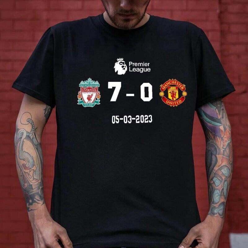 เสื้อยืด เสื้อยืดผ้าฝ้าย เสื้อยืด 7-0 ลิเวอร์พูล แมนยู ผ้าCotton100# ใส่สบาย สกรีนใหม่ทุกตัว จัดส่งทุกวัน