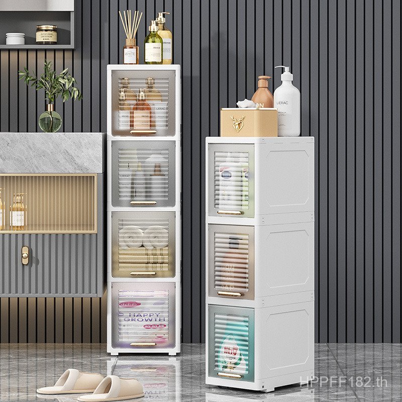 Locker ตู้เก็บของห้องนั่งเล่น Gap Storage ของเล่นลิ้นชักพลาสติกประเภทในครัวเรือน Locker ขนมตู้หลายชั