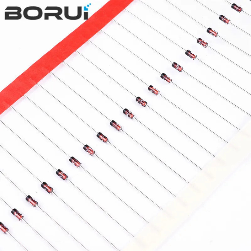 100PCS do-35 1N4148 IN4148 ชิปไดโอดสลับความเร็วสูงในสต็อก 1U7T