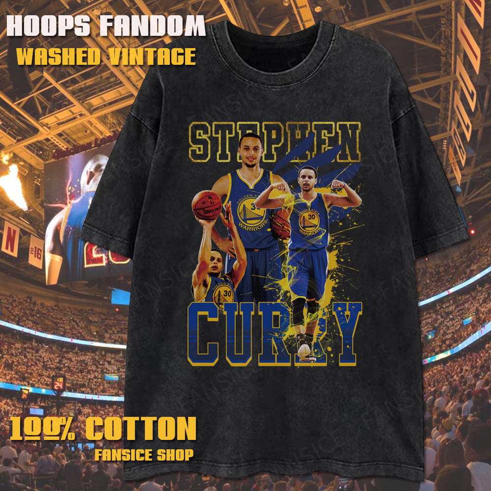 เสื้อยืดวินเทจ ฝ้าย100% ลายล้าง NBA Stephen Curry เสื้อแขนสั้น สวมใส่สบาย ส่งตรงจากกรุงเทพ ไวสุด!