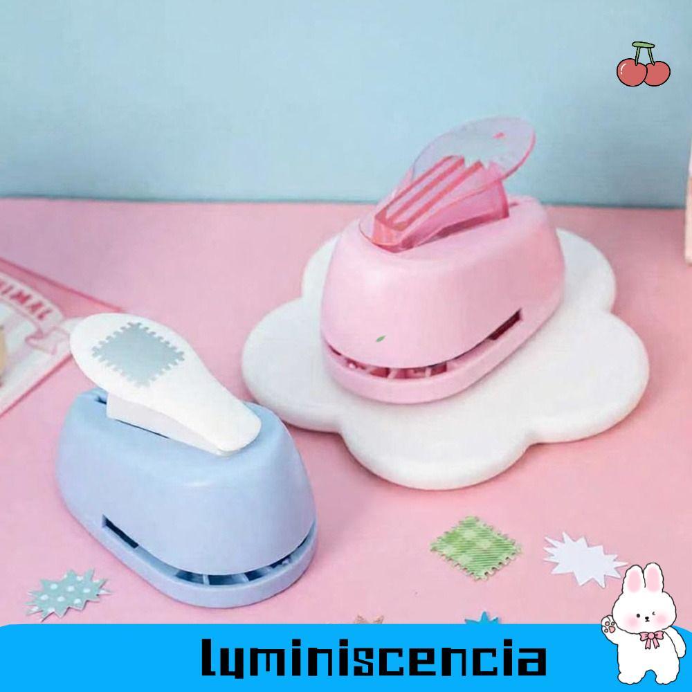 LUMINESCIA แสตมป์ Punch Embosser, Mini DIY Craft Punch, Multi-shape Handmade Embosser Border Punch ฟ