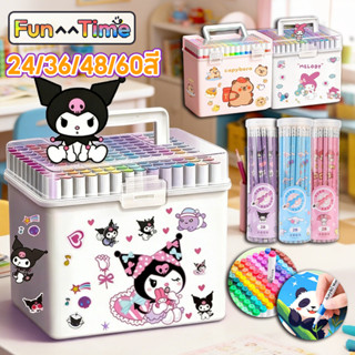 COD ปากกาอะคริลิค ปากกาเพ้นท์ 24/36/48/60 สี กันน้ำ ง่ายต่อก…