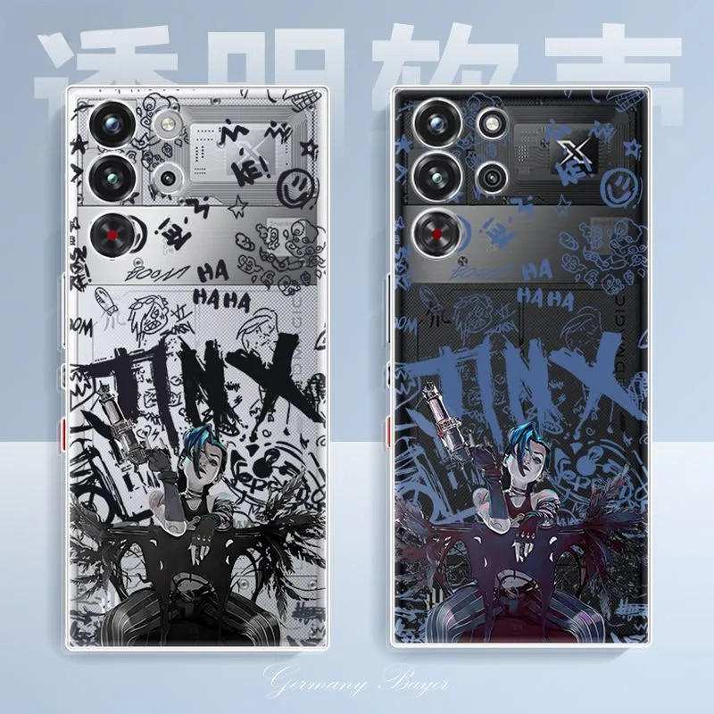 สําหรับเคสโทรศัพท์ RedMagic 10 Pro RedMagic 10S Pro Soft Case Jinx ฝาครอบป้องกันโปร่งใส