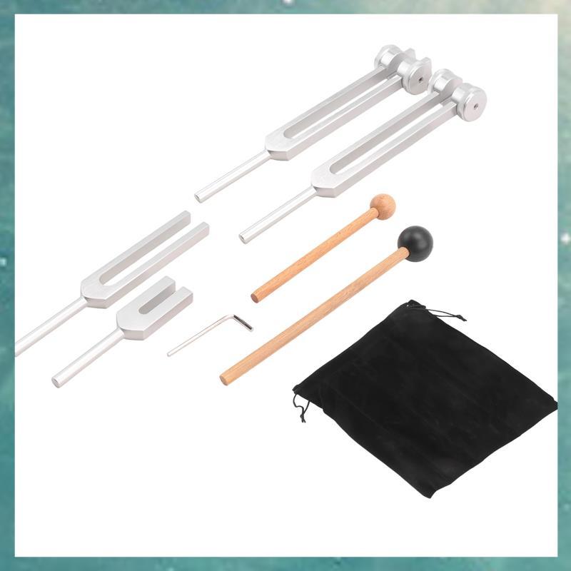 ชุดส้อมปรับแต่ง QLI 4 ชิ้น (128Hz, 136.1Hz, MI 528Hz, 4096Hz),สําหรับ Healing Chakra,Sound Therapy,R