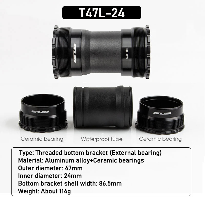 SRAM GUB วงเล็บล่าง T47 เกลียว BB เซรามิก สําหรับ Shimano รูปที่ 8