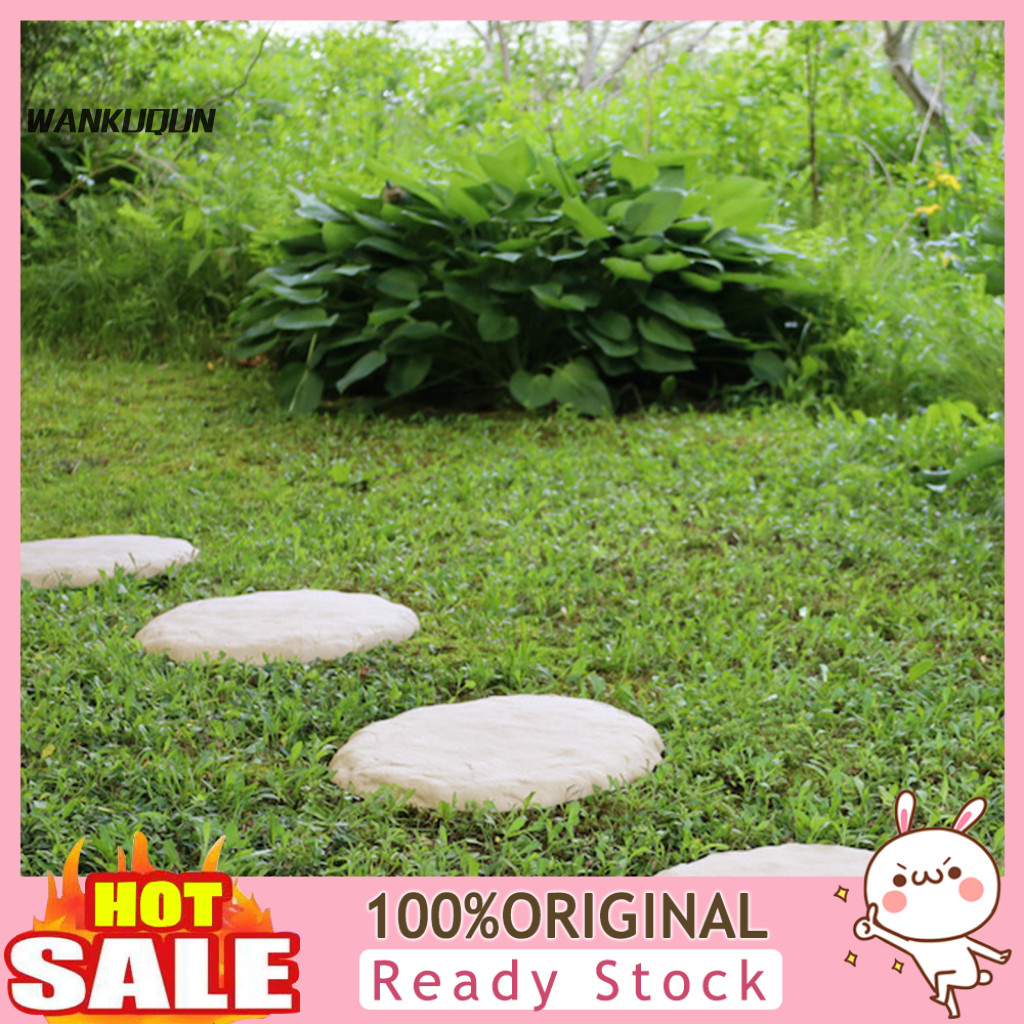 หินสวนเรซินติดตั้งง่าย Stepping Stone ตกแต่งสวน Stepping Stones สําหรับทางเดินทางเดิน Weather-proof 