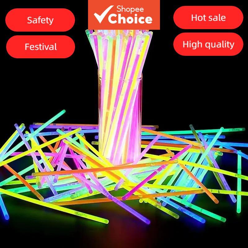เรืองแสง Sticks Luminous Party ที่มีสีสันเรืองแสง rof สําหรับของเล่นเด็ก DIY สร้อยข้อมือสร้อยคอวันเก