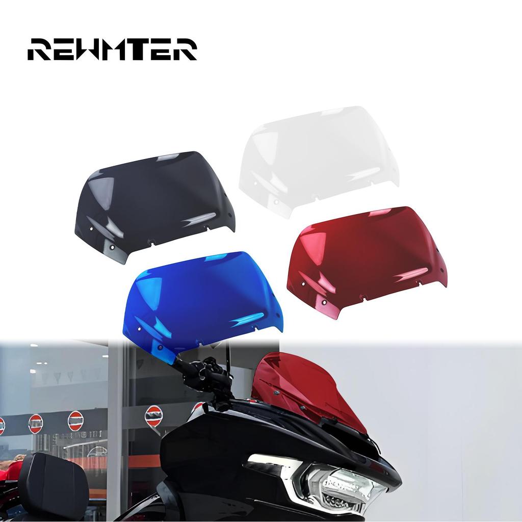 กระจกรถจักรยานยนต์ 10 "Fairing Wind Deflector กระจกสําหรับ Harley Touring CVO Road Glide 23-later Road Glide 24-Up