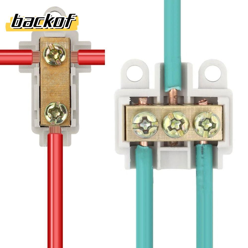 BACKOF T-type สายไฟ Terminal Block ไฟฟ้าทั่วไป Connector สายไฟกล่องแยกสายไฟ Splitter ขั้วต่อสายไฟ Qu