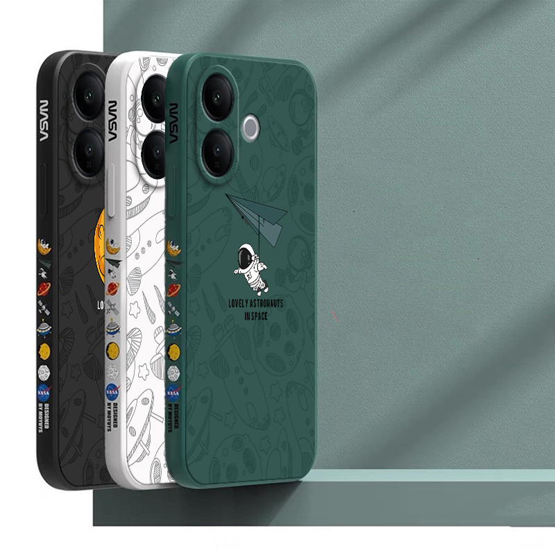 เคส Vivo V60 Lite V60 V50 Lite V50 V40 V40 Lite V40 Pro Y200 4G เคสโทรศัพท์นักบินอวกาศเคสโทรศัพท์ธีมอวกาศ TKR