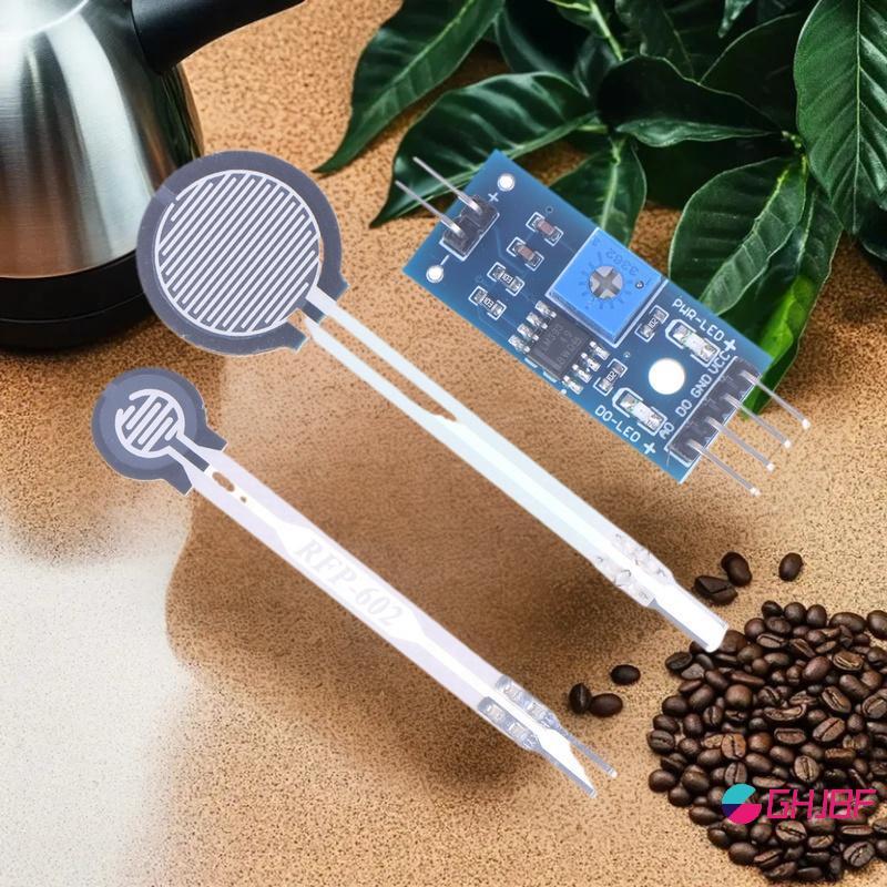 GHJBF] 1 ชิ้น Resistive Membranec Pressure Sensor โมดูลโหลดเซลล์ยืดหยุ่น Force Sensitive Analog FSR4