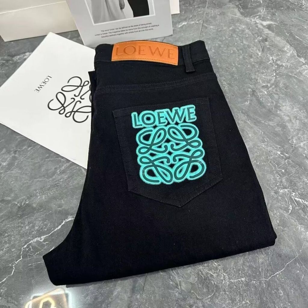 กางเกงยีนส์ทรงตรงยืด LOEWE สำหรับผู้ชาย