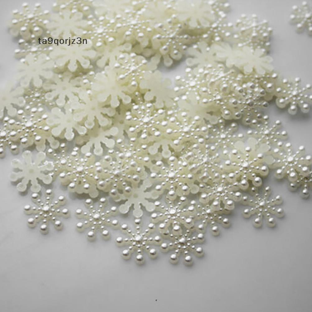 ZN 100 × Snowflake flatback Pearl งานฝีมือคริสต์มาสเครื่องมือ DIY N