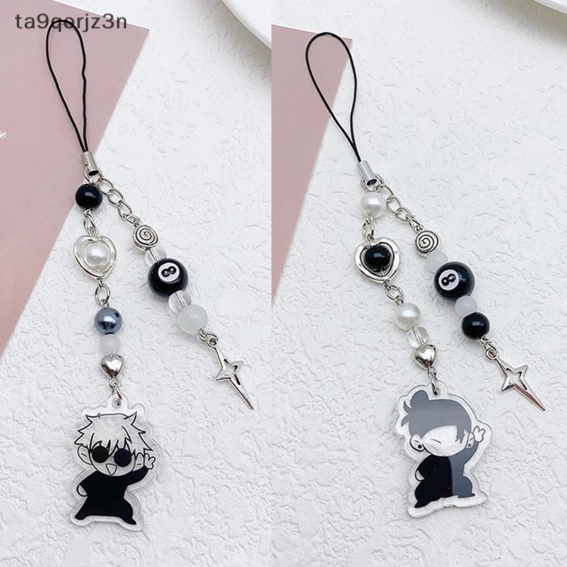 ZN เคสมือถือลายอนิเมะโกโจ gojo GTO Y2K สายคล้องมือถือสุดสร้างสรรค์สไตล์ ประดับลูกปัดสายโซ่สำหรับเป็นของขวัญสำหรับแฟนๆ