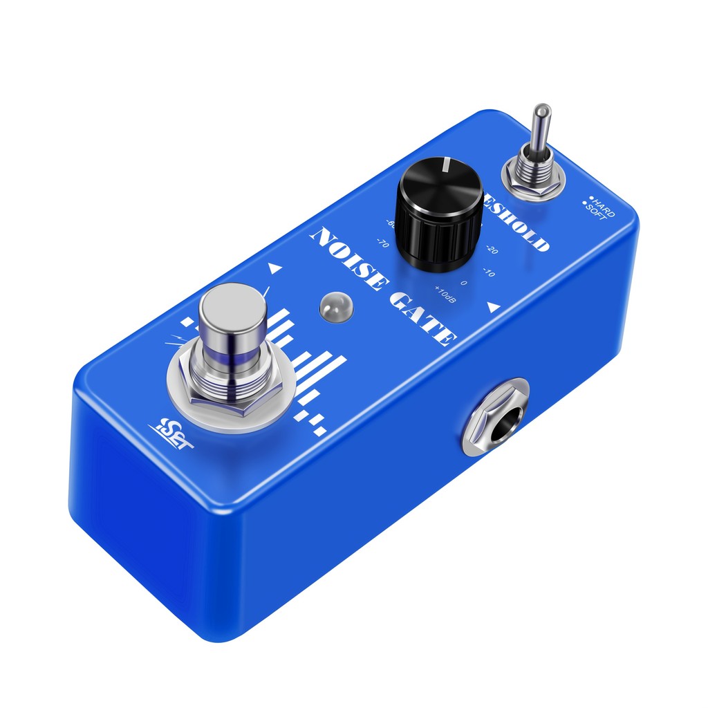 ISET Noise Gate Pedal Suppressor Noise Killer Effect Pedal สําหรับกีตาร์เบส True Bypass