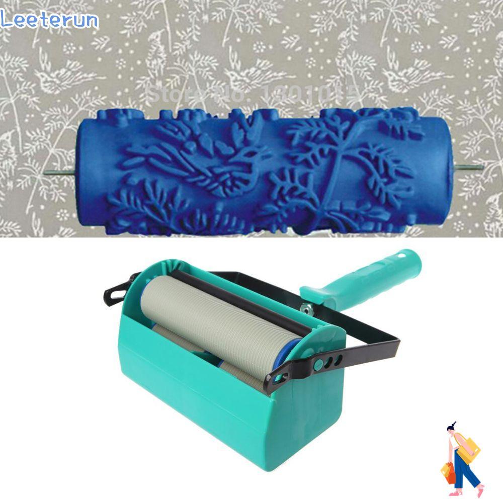 LEETERUN Grain Paint Roller Paint Texture เครื่องมือแปรงผนังการพิมพ์เม็ดสี DIY เลียนแบบรูปแบบเครื่อง