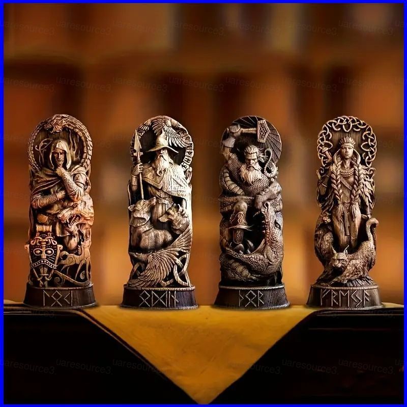 SQ3 นอร์เซ่พระเจ้า Action Figure Odin Thor Loki Freya ตุ๊กตาของเล่นสําหรับเด็กตกแต่งบ้านเครื่องประดั