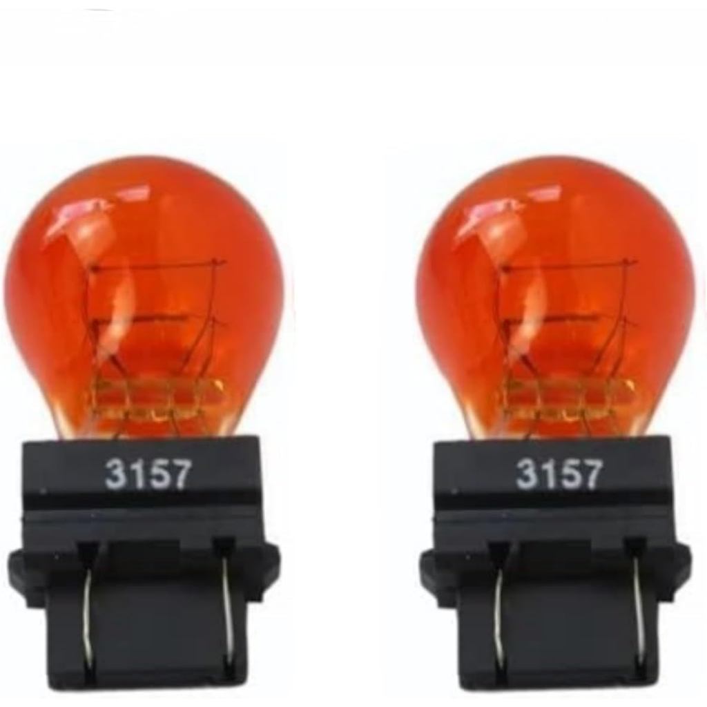 (2 แพ็ค 3157NA หลอดไฟ 3157NA หลอดไฟที่จอดรถ/ไฟเลี้ยว/Daytime Running Lamp(DRL) ไฟ Amber สีเหลืองสีส้