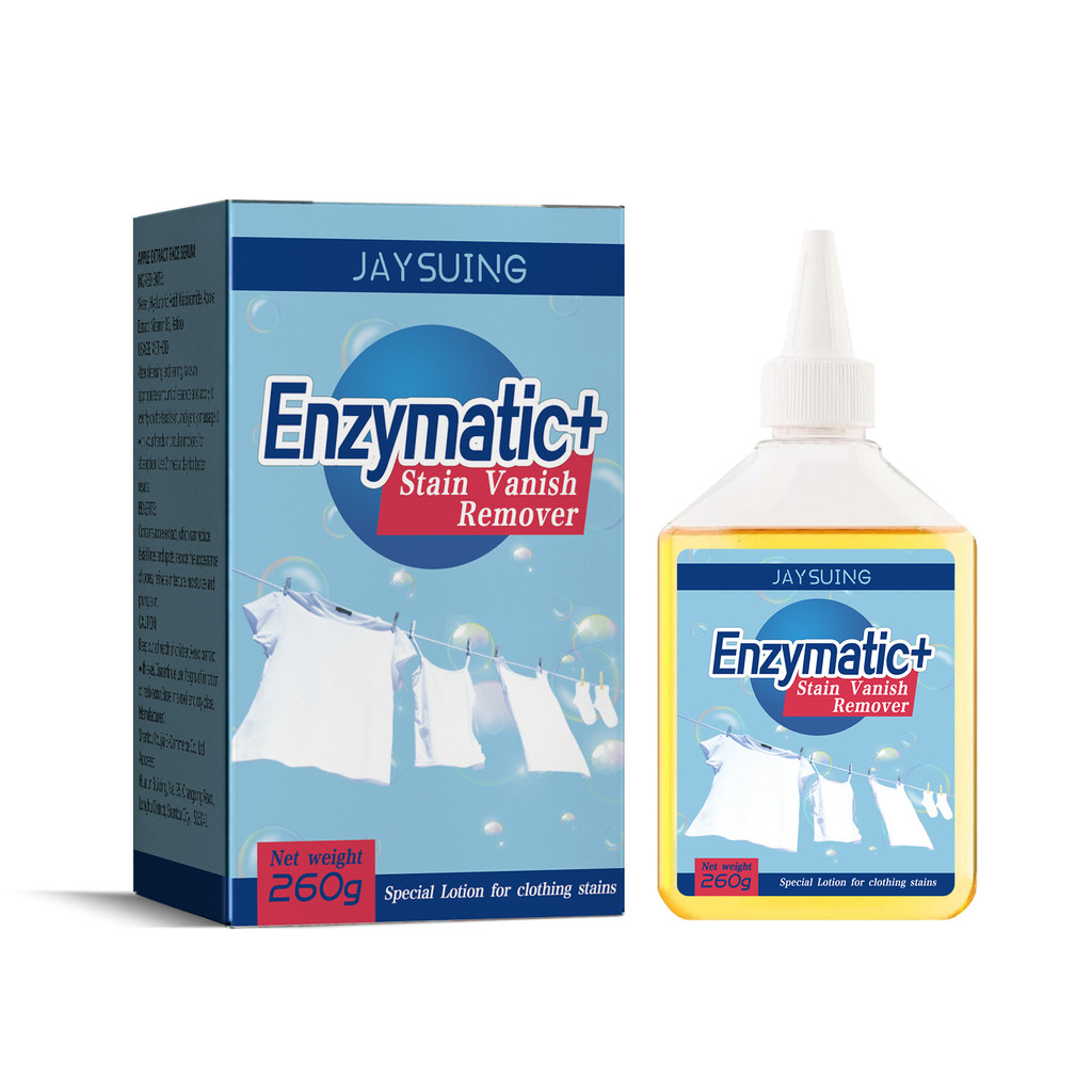 Jaysuing Enzyme Cleaner Clean Stuborn คราบสิ่งสกปรกสีเหลืองแม่พิมพ์จุดคราบเหงื่อ Multi-Purpo