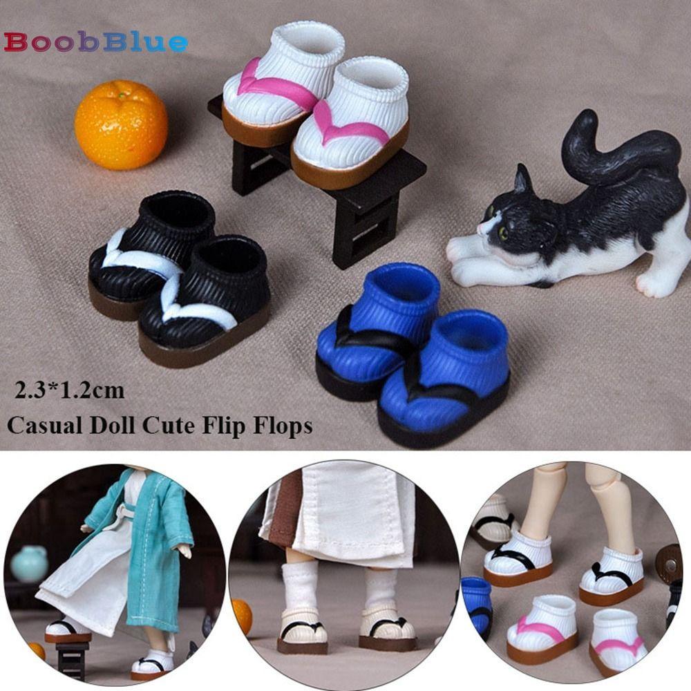 BOOBBLUE รองเท้าแตะตุ๊กตารองเท้าสําหรับ 1/11 OB11 สําหรับ 1/12BJD ตุ๊กตา 5 สีรองเท้าตุ๊กตา