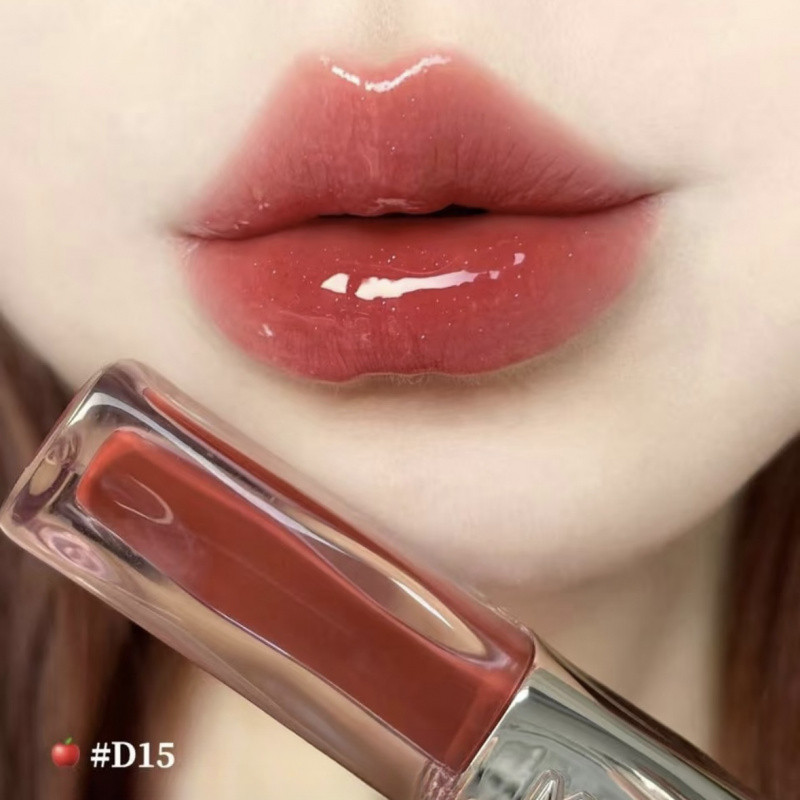 MISTINE ลิปกลอส กระจกสองหัว น้ำ แสง ลิปสติก สีนู้ด รูปที่ 4