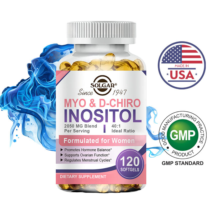 SOLGAR Inositol Hormone Support Softgels | ช่วยสนับสนุนฮอร์โมนและสุขภาพผู้หญิง | 120 Softgels