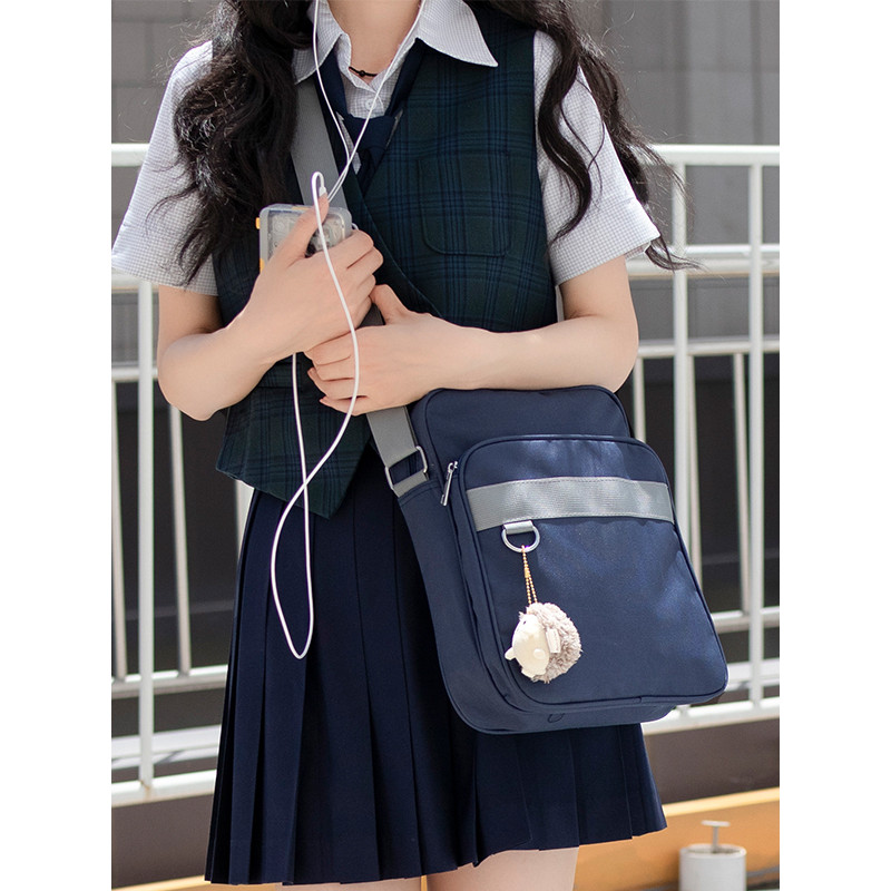 Woodong Shop Original Daily All-Match Large-ความจุ Commuter One-Shoulder Cross-Body jk Uniform Bag F