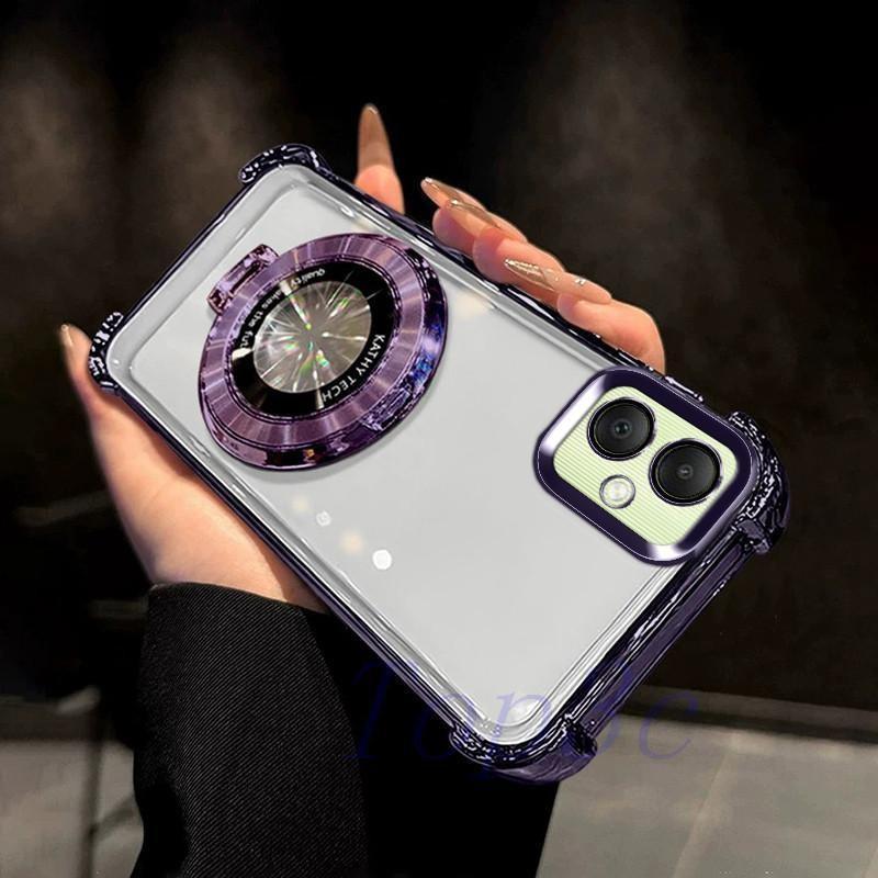 เคส Samsung A07 A06 A05 A04 A04E ถุงลมนิรภัยสี่มุมป้องกันการตก เคสโทรศัพท์โปร่งใสพร้อมขายึด CDSJ