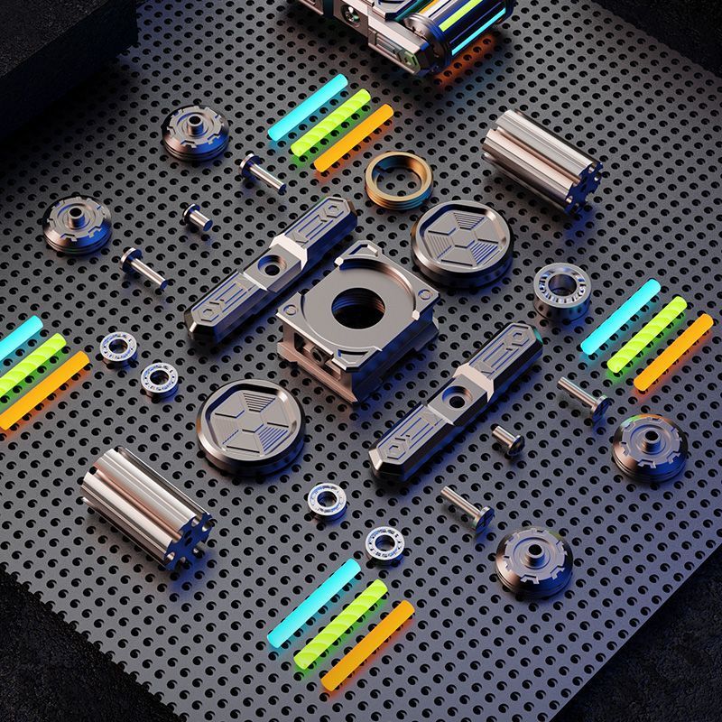 T Tank 101 โลหะ EDC Fidget Spinner Decompression ของเล่นหมุนจับชิ้นตกปลา Handy เครื่องมือ