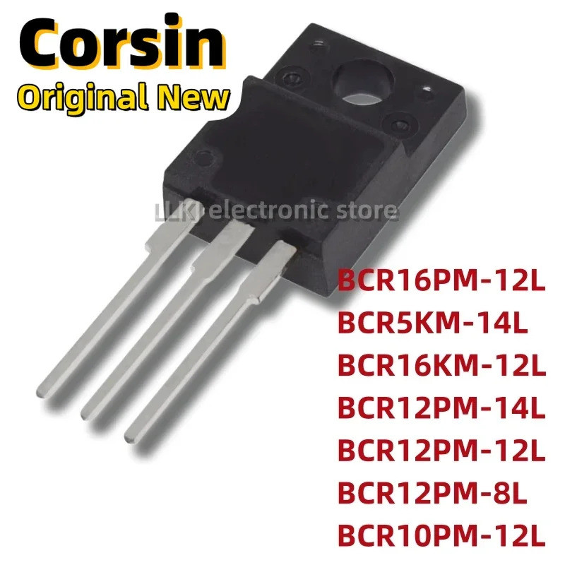 5PCS BCR16PM-12L BCR5KM-14L BCR16KM-12L BCR12PM-14L BCR12PM-12L BCR12PM-8L BCR10PM-12L TO-220F MOS3/