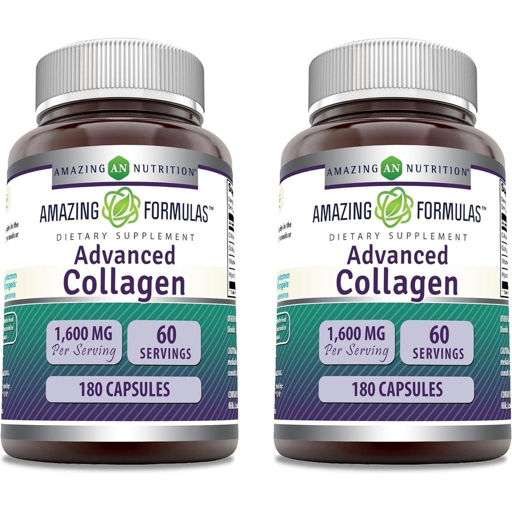 สูตรมหัศจรรย์ คอลลาเจนขั้นสูง  | คอลลาเจน Type I II & III พร้อม C & Hyaluronic Acid | 180 แคปซูล | ท