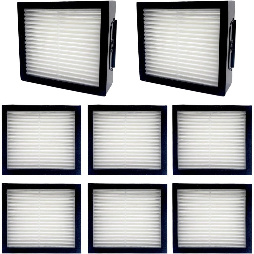 แผ่นกรอง HEPA 8-Pack เข้ากันได้กับ iRobot Roomba Combo j7+, Combo j9+,Combo 10 Max, อะไหล่กรองประสิท
