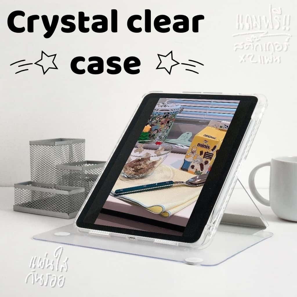 เคสต่างๆ Samsung Galaxy Tab S10 FE+ A9 Plus S9 Fe Plus S9 FE S9 S8 S7 S6 LITE หมุนได้ 360 Crystal clear