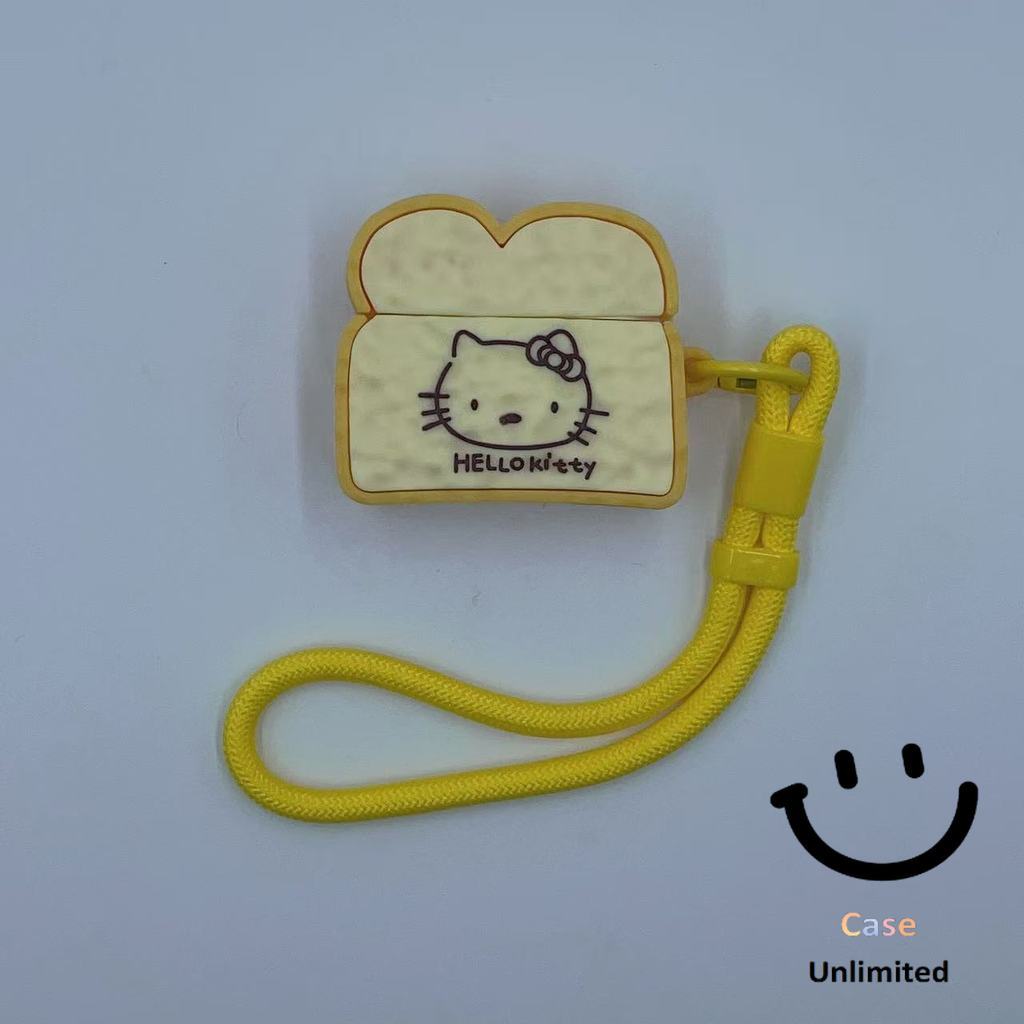 สําหรับ GOOJODOQ J201 J206 J228 J229 เคส Case หูฟัง & Lanyard Creative toast รูปแบบแมว