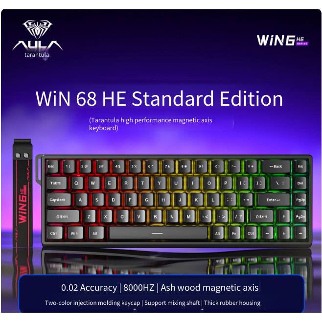 Aula WiN60/68HE Magnetic Axis RT คีย์บอร์ดเชิงกลสําหรับเล่นเกม