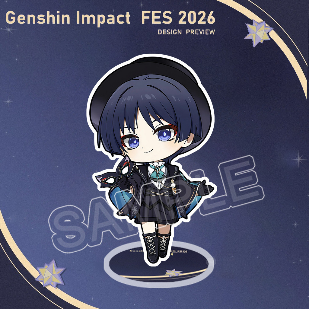Genshin Impact Flins Columbina Skirk 8 ซม.Samll รูปที่ 7