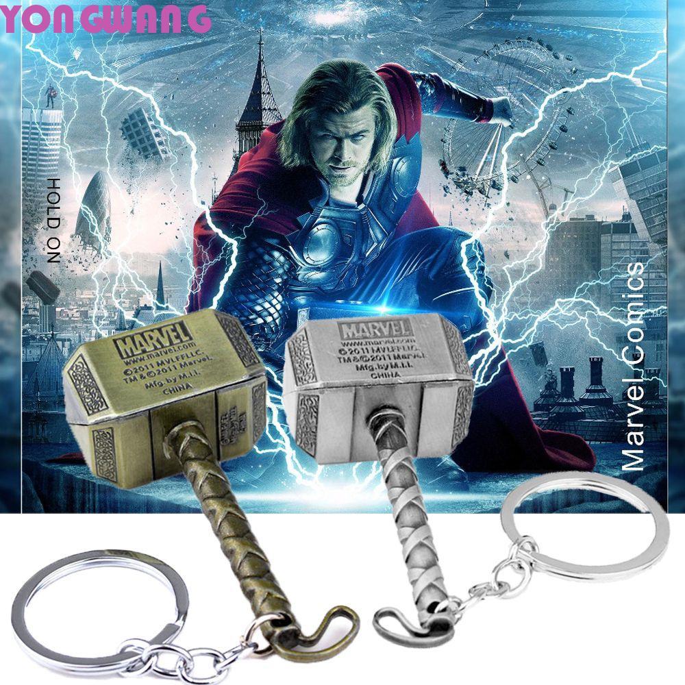 YONGWANG66HR Marvel Avenger พวงกุญแจภาพยนตร์สําหรับแฟนๆ Keyholder พวงกุญแจเครื่องประดับกระเป๋ารถจี้ไ