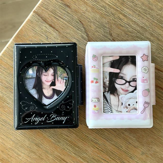Ns ns สไตล์ Bowknot Cat เค้กพุดดิ้ง Yigongge การ์ดหนังสือ Snap ปุ่ม 10 ซม. อัลบั้มรูปโพลารอยด์ Aidou การ์ดขนาดเล็กสมุดเก็บ