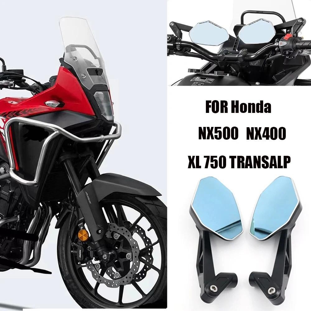 NX 500 NX 400 XL750 Transalp กระจกรถจักรยานยนต์สําหรับ Honda NX500 NX400 ดัดแปลงอุปกรณ์เสริมกระจกมอง