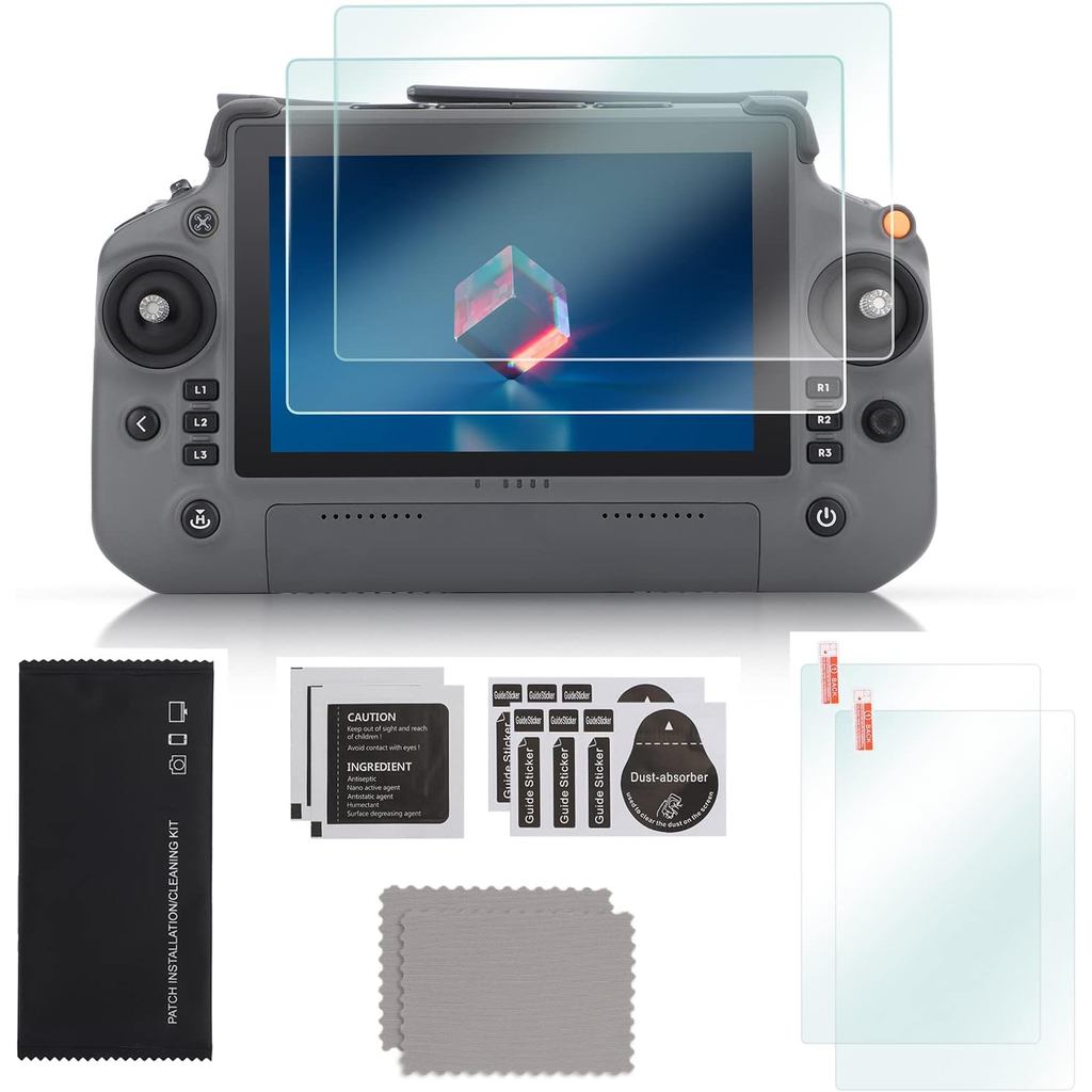 Anbee แพ็ค 2, RC PLUS Remote กระจกนิรภัยป้องกันหน้าจอ, ความแข็ง 9H 2.5D, ป้องกันรอยขีดข่วน, ไร้ฟองสํ