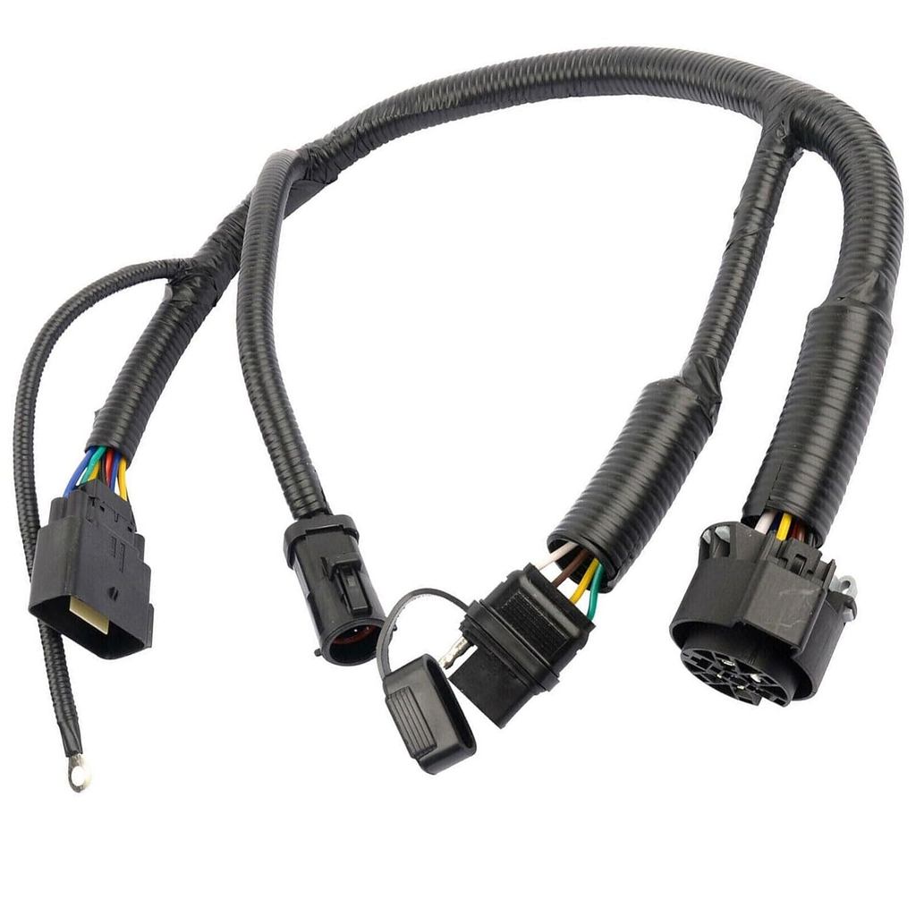 5L3Z-13A576-BA Trailer สายไฟ 7 Pin สายไฟ Harness Connector ใช้งานร่วมกับ 2005-2008 Ford F150 ใช้งานร