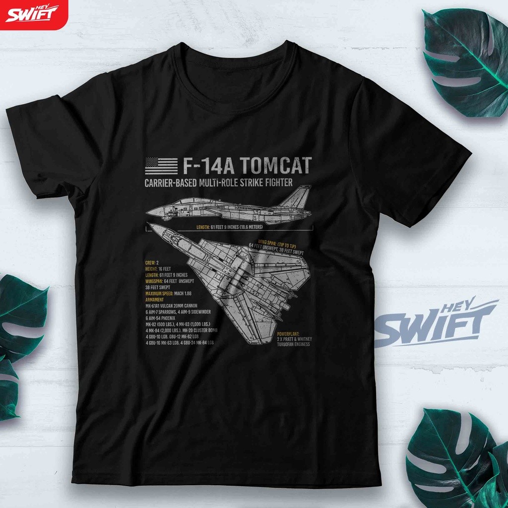 F-14 Tomcat Us Navy Aircraft F14 ทหาร Jet Fighter Tshirt เสื้อไมโครไฟเบอร์