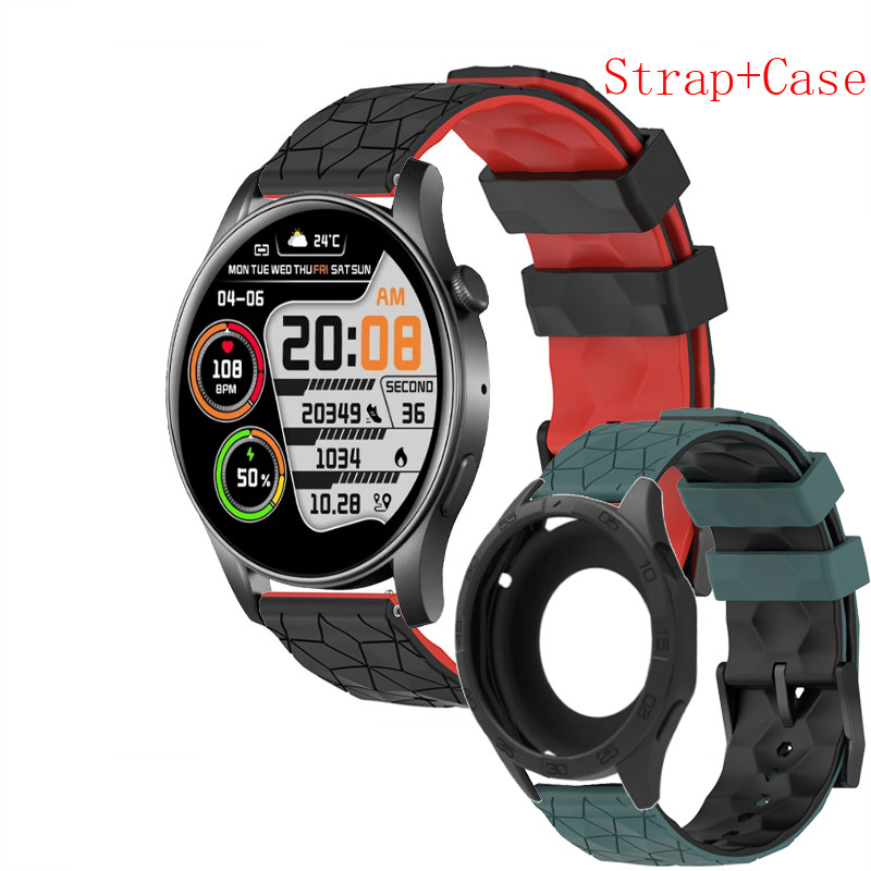 COLMI V73 สายนาฬิกา + สําหรับ COLMI V73 สายคล้องคอซิลิโคนสําหรับ COLMI V73 สร้อยข้อมือกรณีฝาครอบ