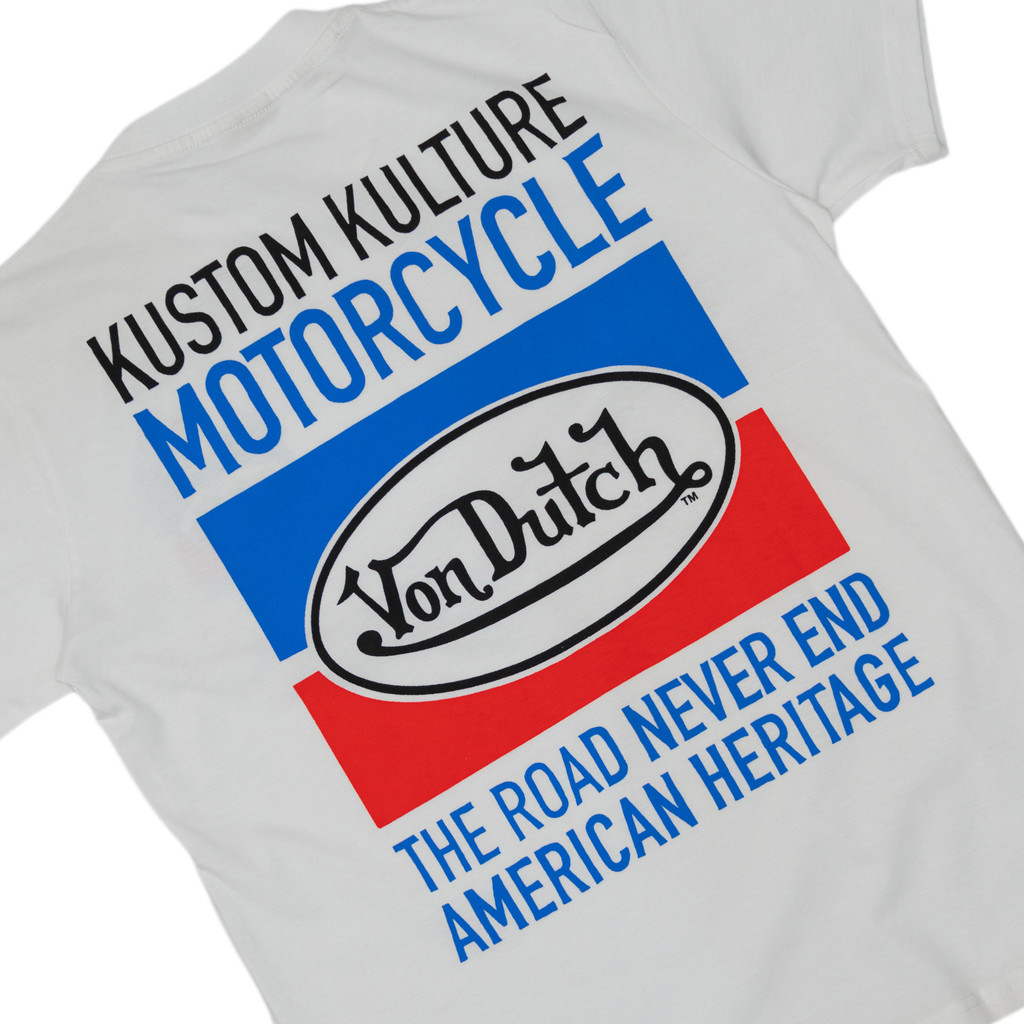 เสื้อยืด Von Dutch 1593 สีขาว