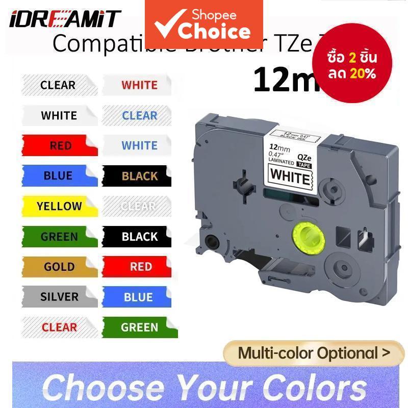 เทปฉลาก TZe231 12 มม. สําหรับ Brother TZe Tape Tze335 Tze631 Tze431 Brother Marker PTD450 PT-H110 1 