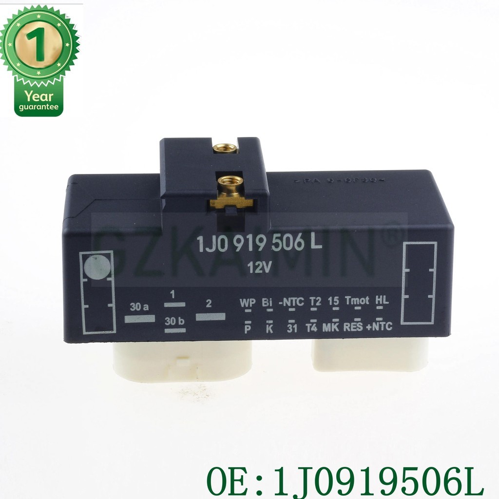 TOP QUALITY สวิตช์ควบคุมพัดลมหม้อน้ํารีเลย์ 1J0919506L 1J0 919 506L สําหรับโฟล์คสวาเก้น