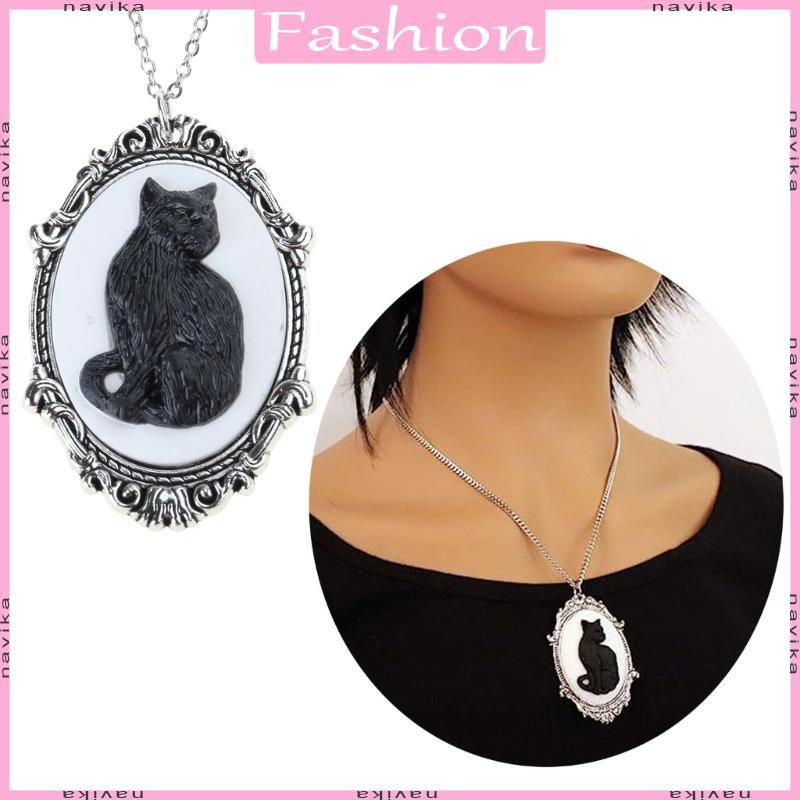 NAV สร้อยคอจี้กรอบสำหรับคนรักสัตว์ มาเอม_cat สร้อยคอแฟชั่น