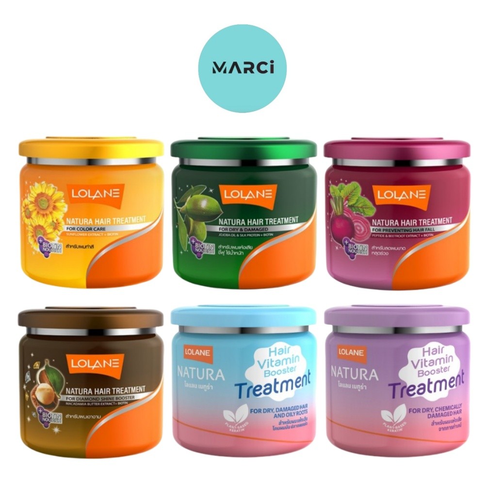​​​​​​​[1 กระปุก] Lolane Natura Hair Treatment โลแลน เนทูร่า แฮร์ ทรีทเม้นท์ ครีมบำรุงผม [250 g./กระปุก] [เลือกสินค้า]
