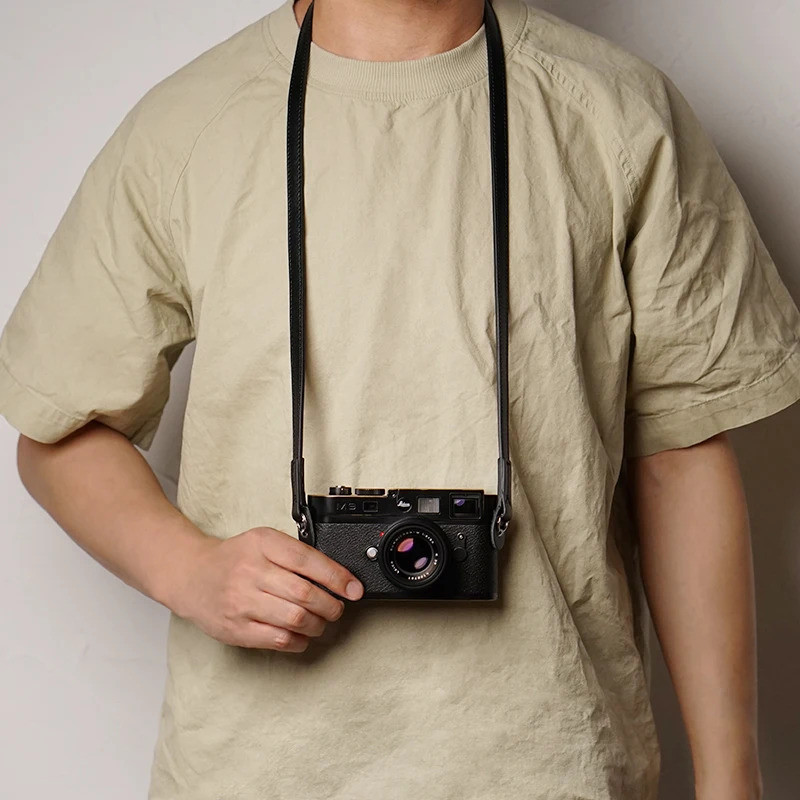 Mr.stone Handmade สายคล้องกล้องหนังแท้สําหรับ sony Camera Shoulder Sling Belt สายสะพายละเอียด (หนังสองด้าน)